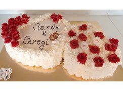 Hochzeittag Torte Doppelherz 907130